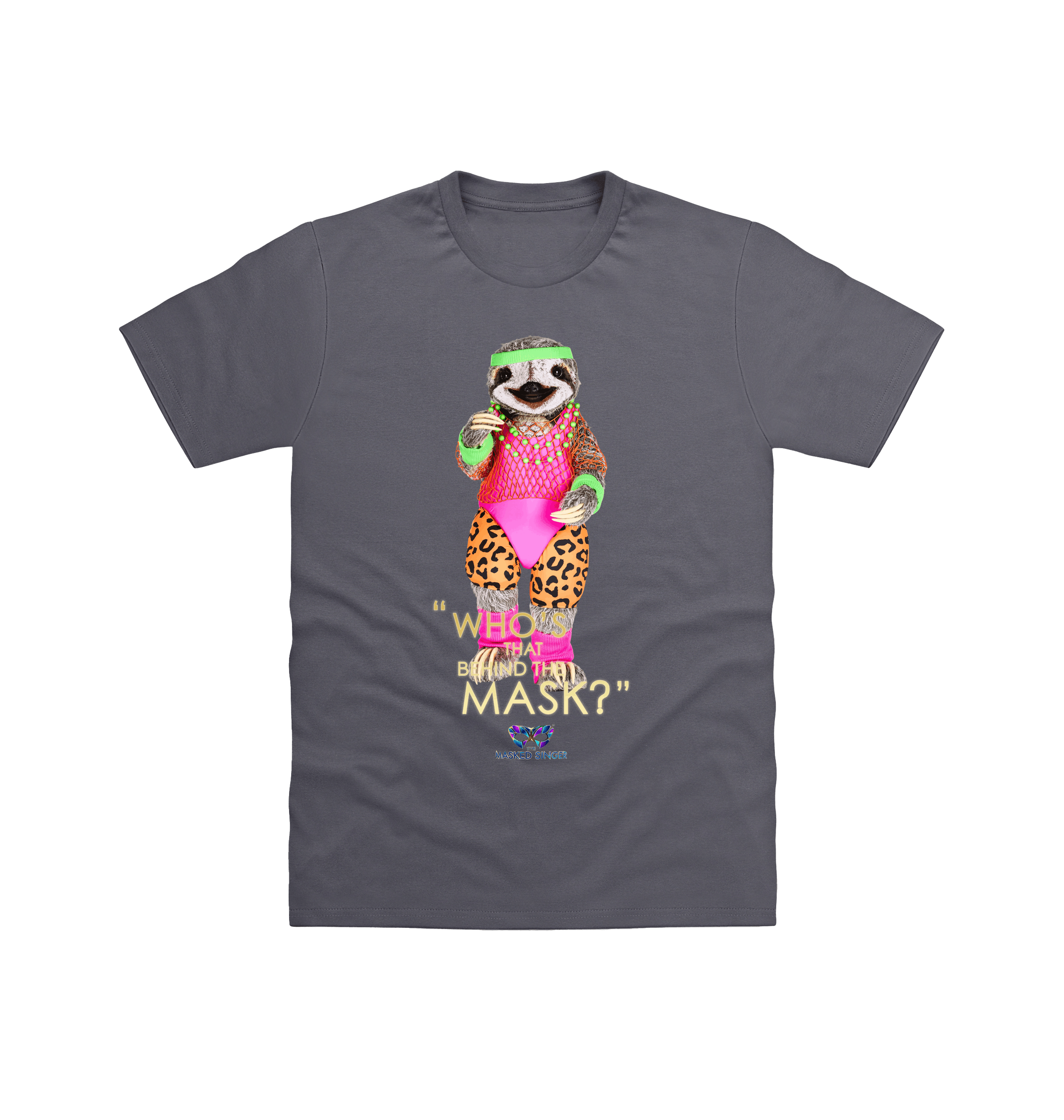 Charcoal Printed T-shirt Front